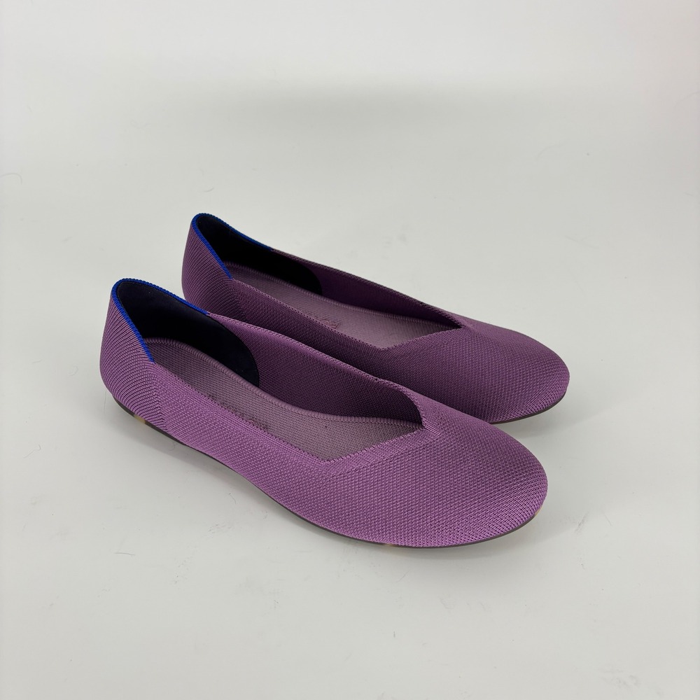 Rothy's The Flat Ballet Shoe Orchid Purple Women Size 11 Comfort Washable Office
